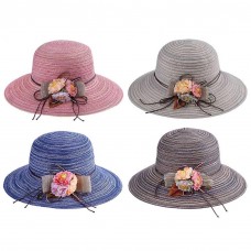 Mujer Floppy Sun Hats Summer Beach Straw Travel Wide Brim Packable Folding Cap  eb-38235345